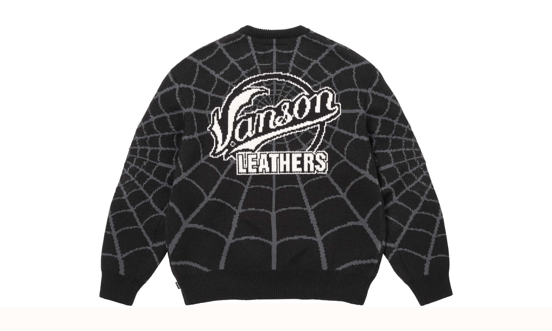 Supreme x Vanson Leathers Spider-Man Sweater Black