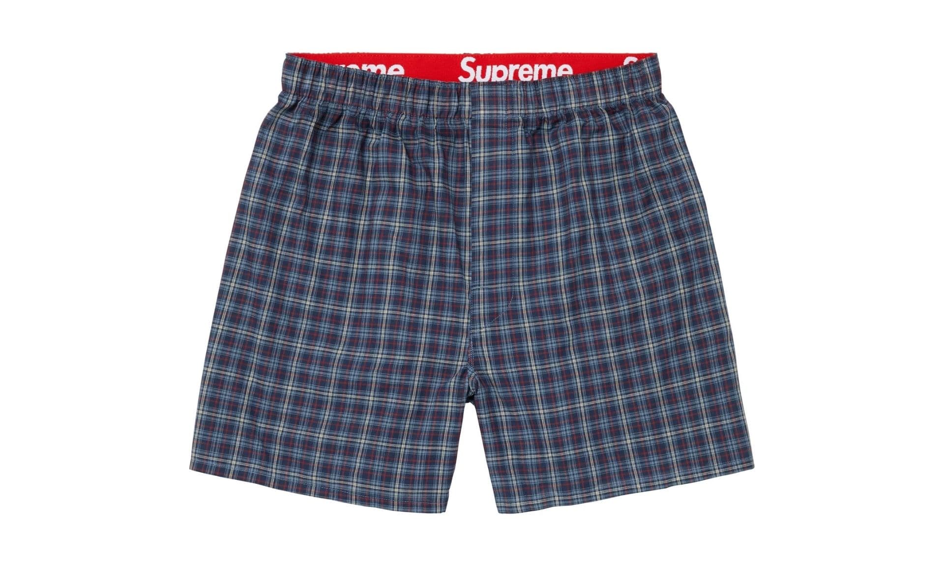 Supreme Hanes Plaid Boxers (4 sztuki) | OVERCEZ