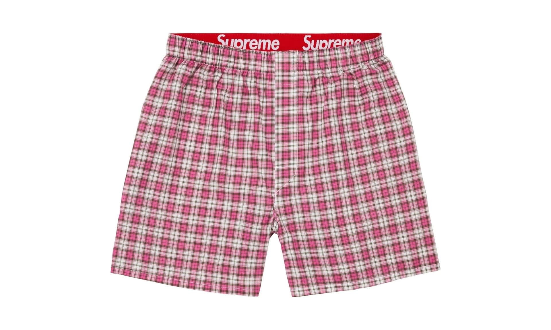 Supreme Hanes Plaid Boxers (4 sztuki) | OVERCEZ