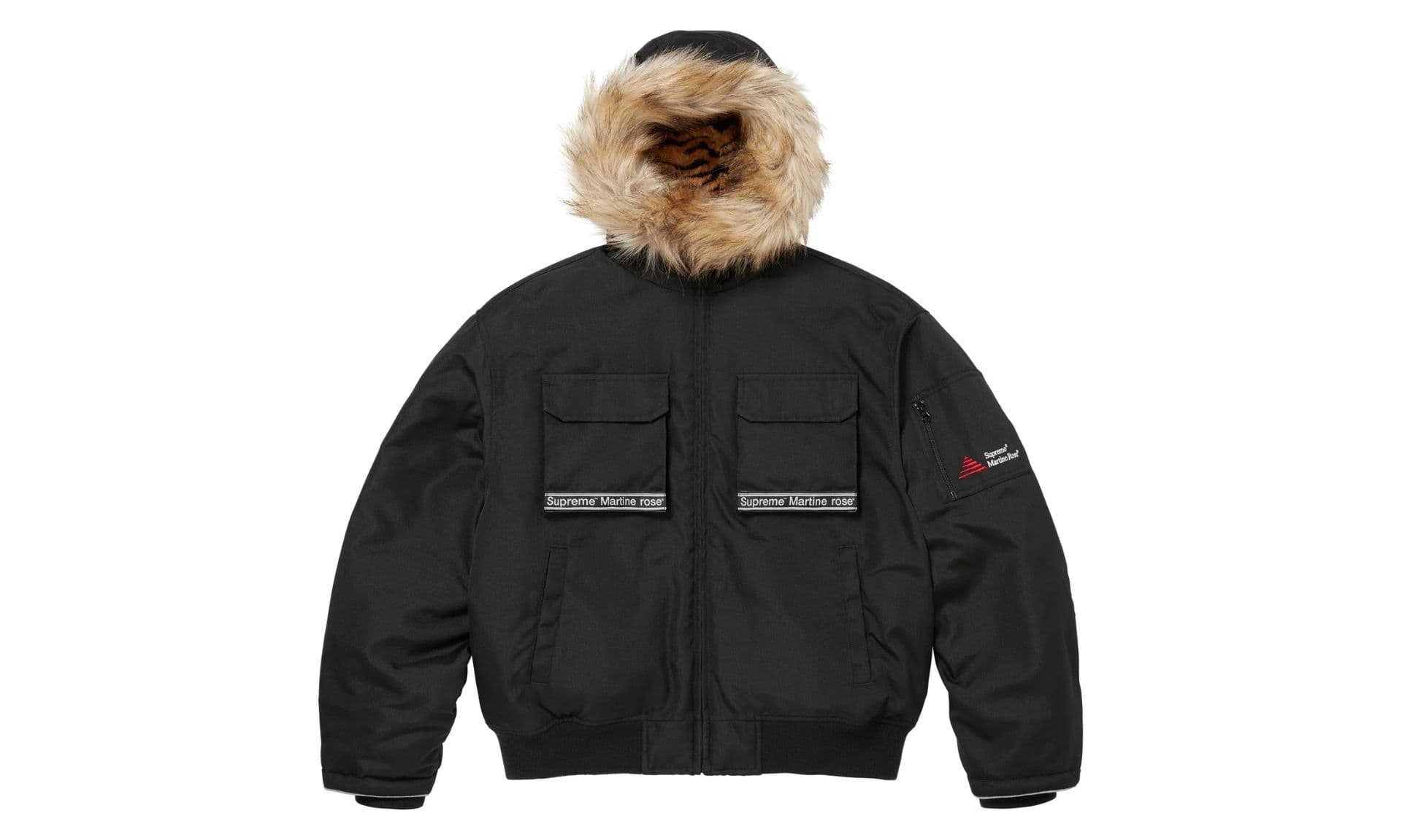 Supreme Martine Rose Lined Cordura Hooded Jacket Black | OVERCEZ