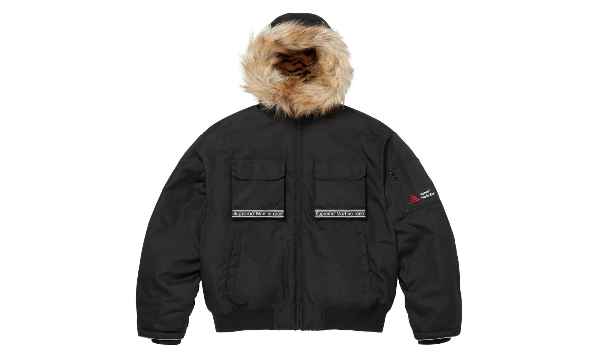 Supreme Martine Rose Lined Cordura Hooded Jacket Black