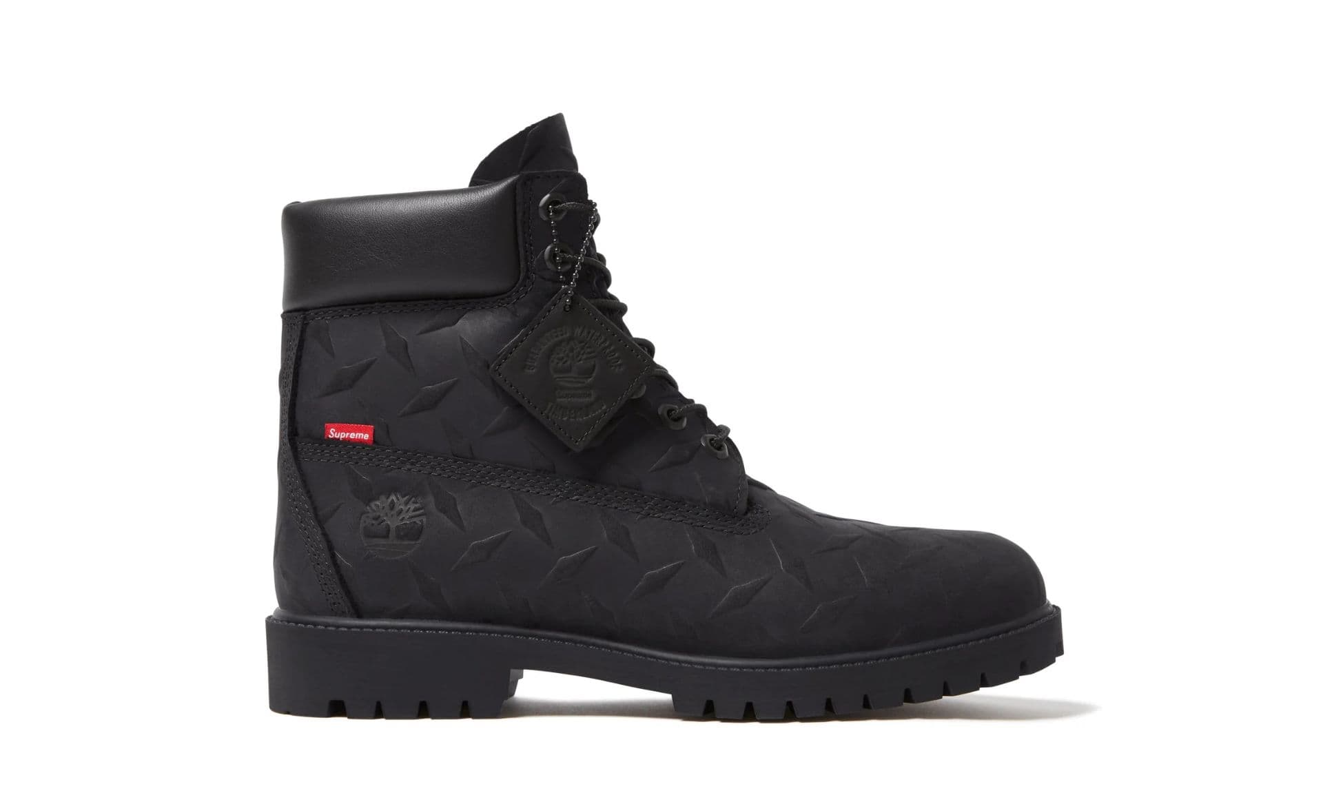 Timberland 6" Premium Waterproof Boot Supreme Diamond Plate Black | OVERCEZ