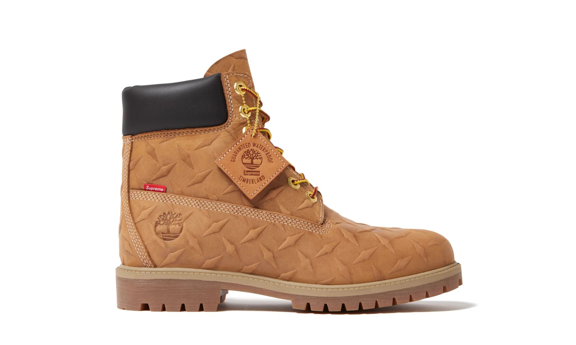Timberland 6" Premium Waterproof Boot Supreme Diamond Plate Wheat