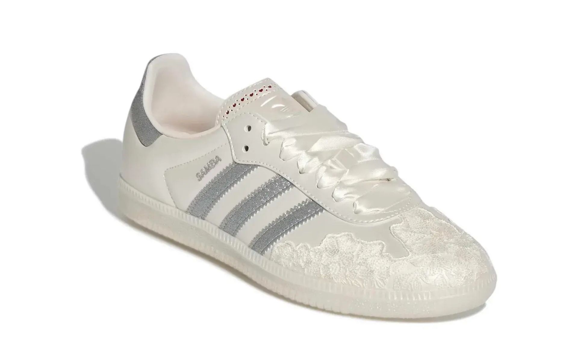 Adidas Samba OG Chalk White Silver Metallic (W)