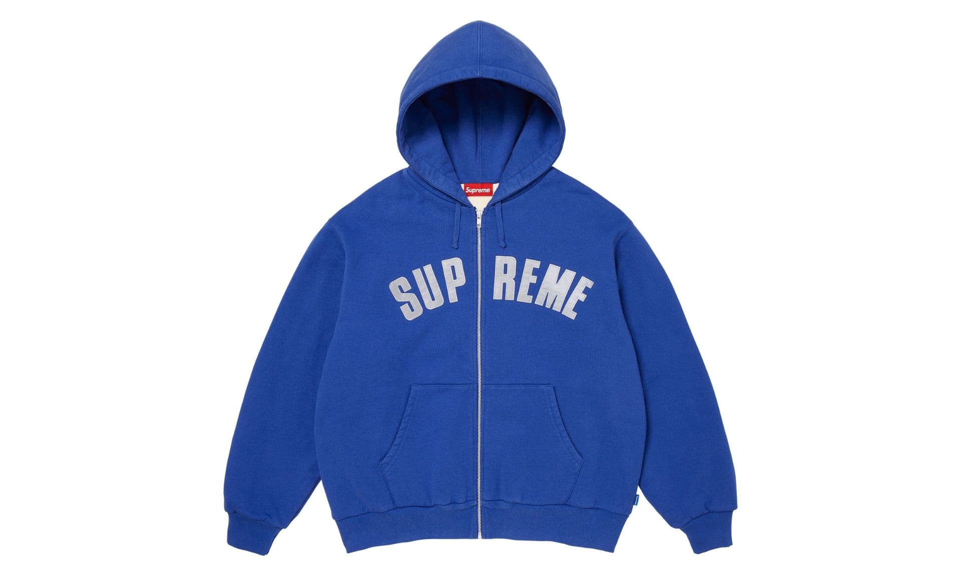 Supreme Arc Thermal Lined Zip Up Hooded Sweatshirt Royal