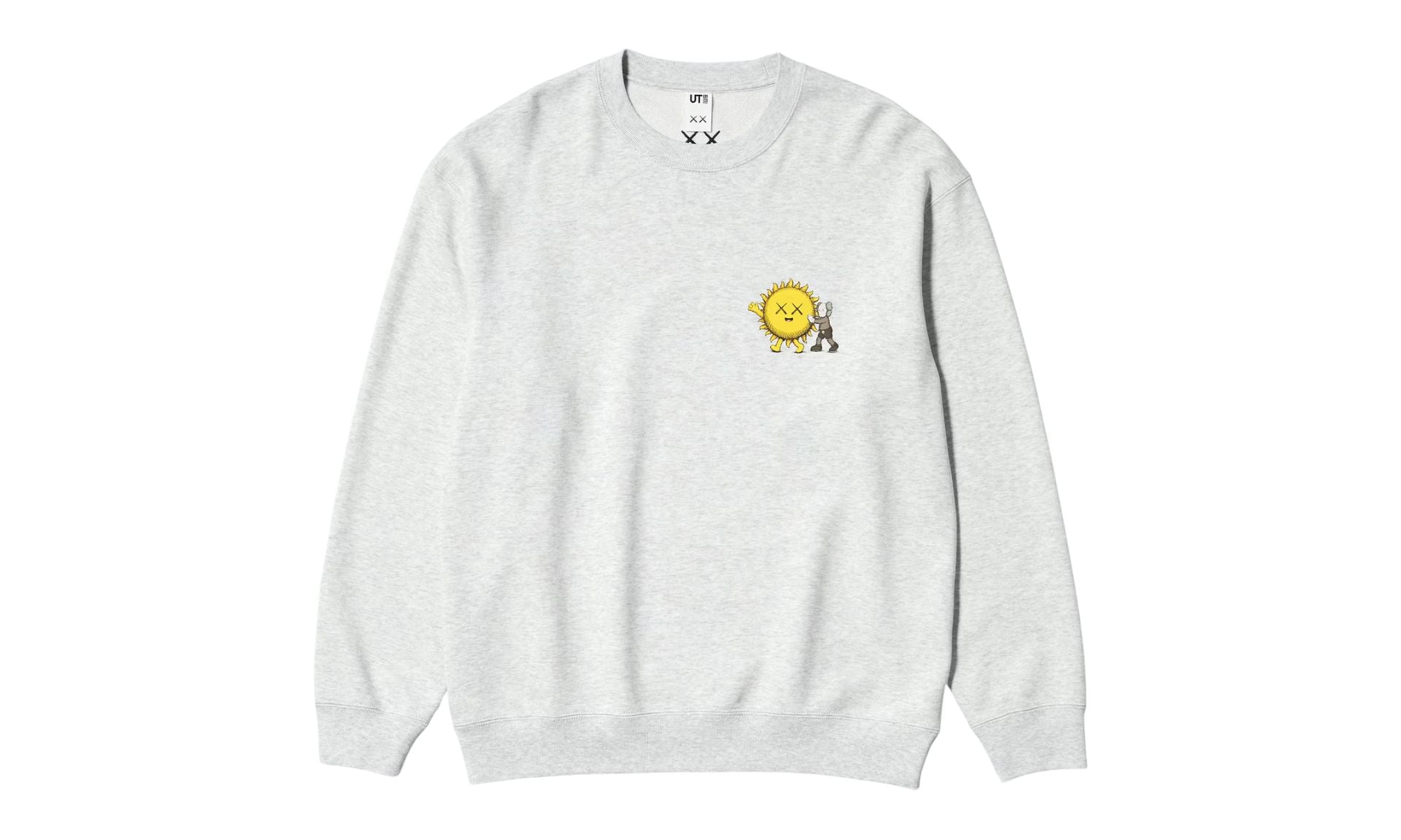 Uniqlo KAWS UNIVERSE Sweatshirt Light Grey