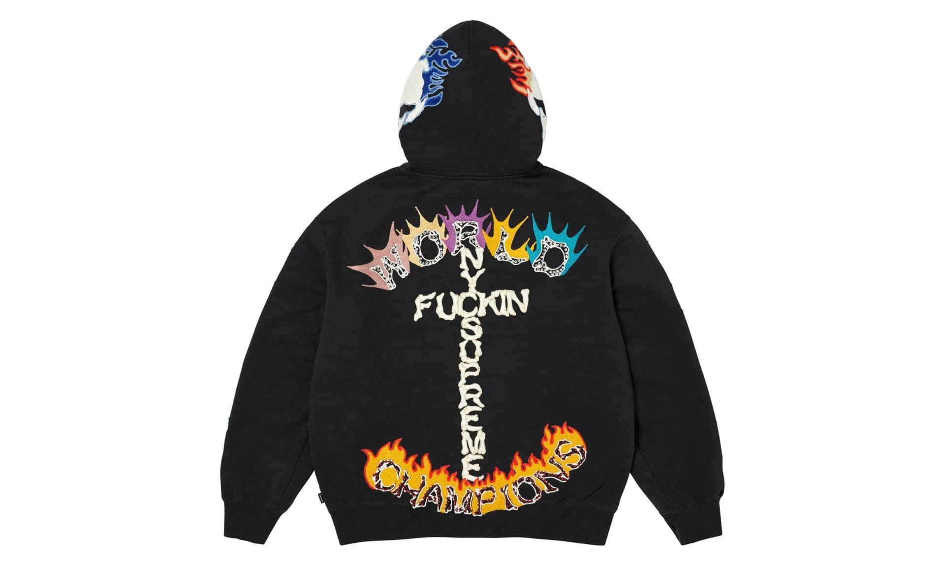 Supreme Fuck You Zip Up Hooded Sweatshirt Black | OVERCEZ