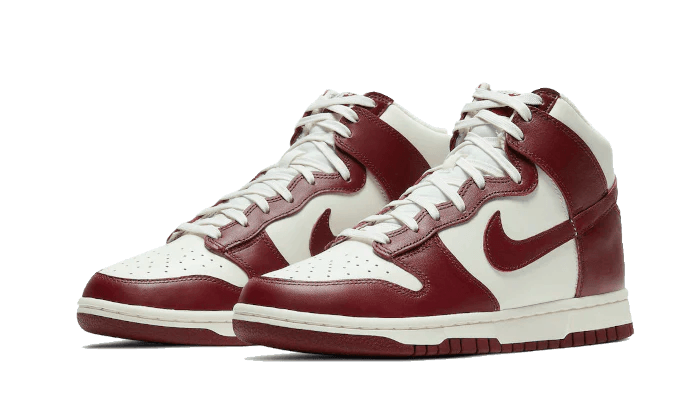 Nike Dunk High Sail Team Red (W)