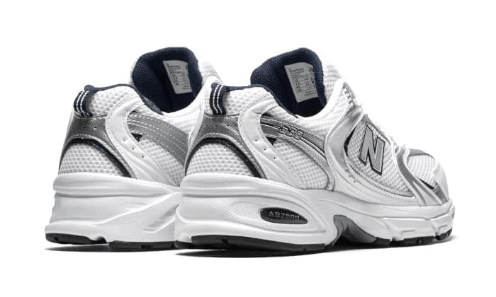 New Balance 530 White Silver Navy | OVERCEZ