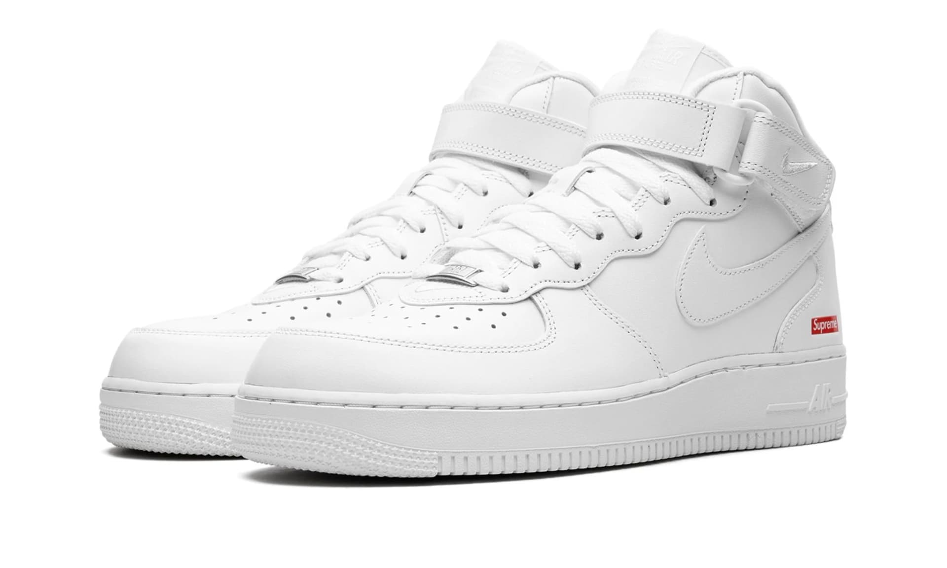 Nike Air Force 1 Mid Supreme White | OVERCEZ