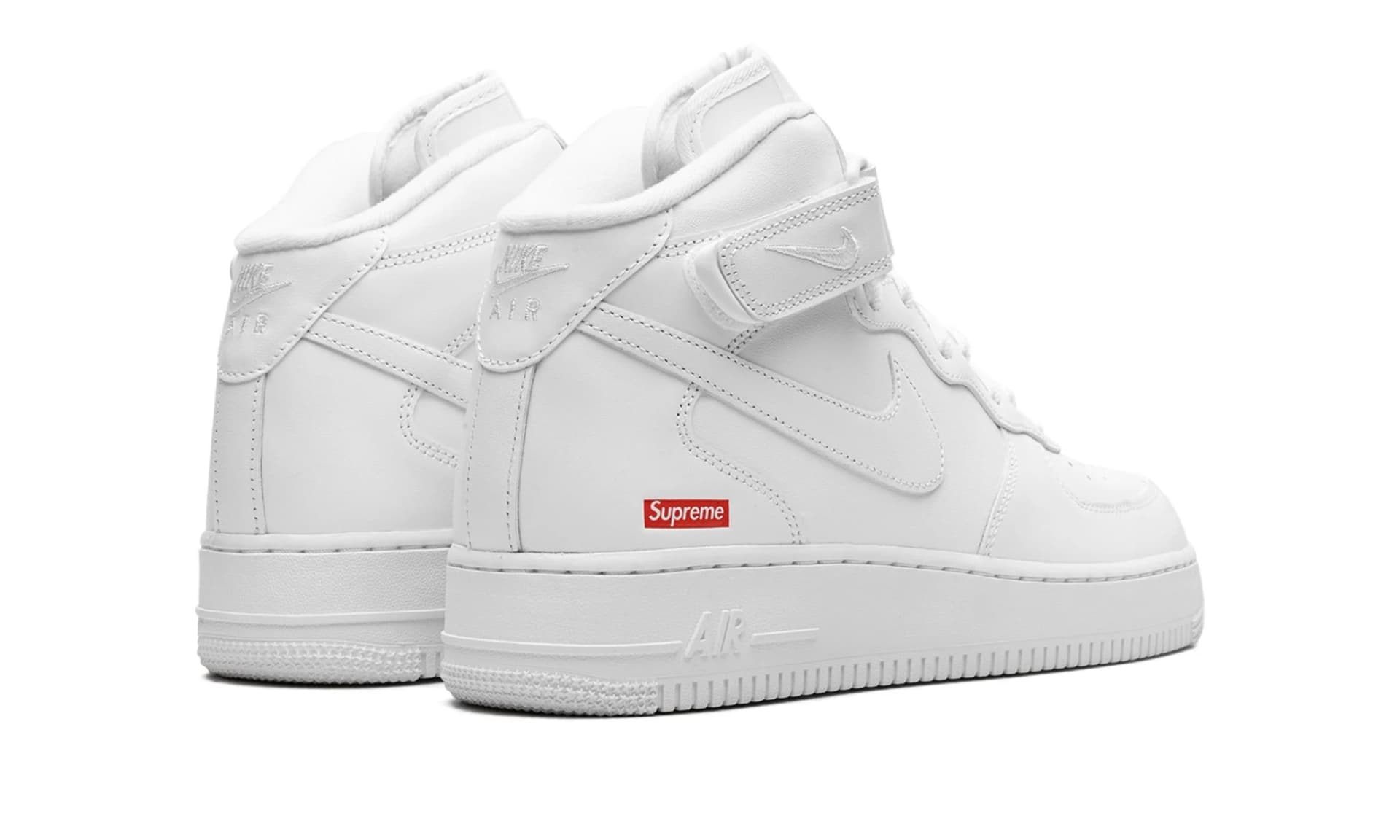 Nike Air Force 1 Mid Supreme White | OVERCEZ