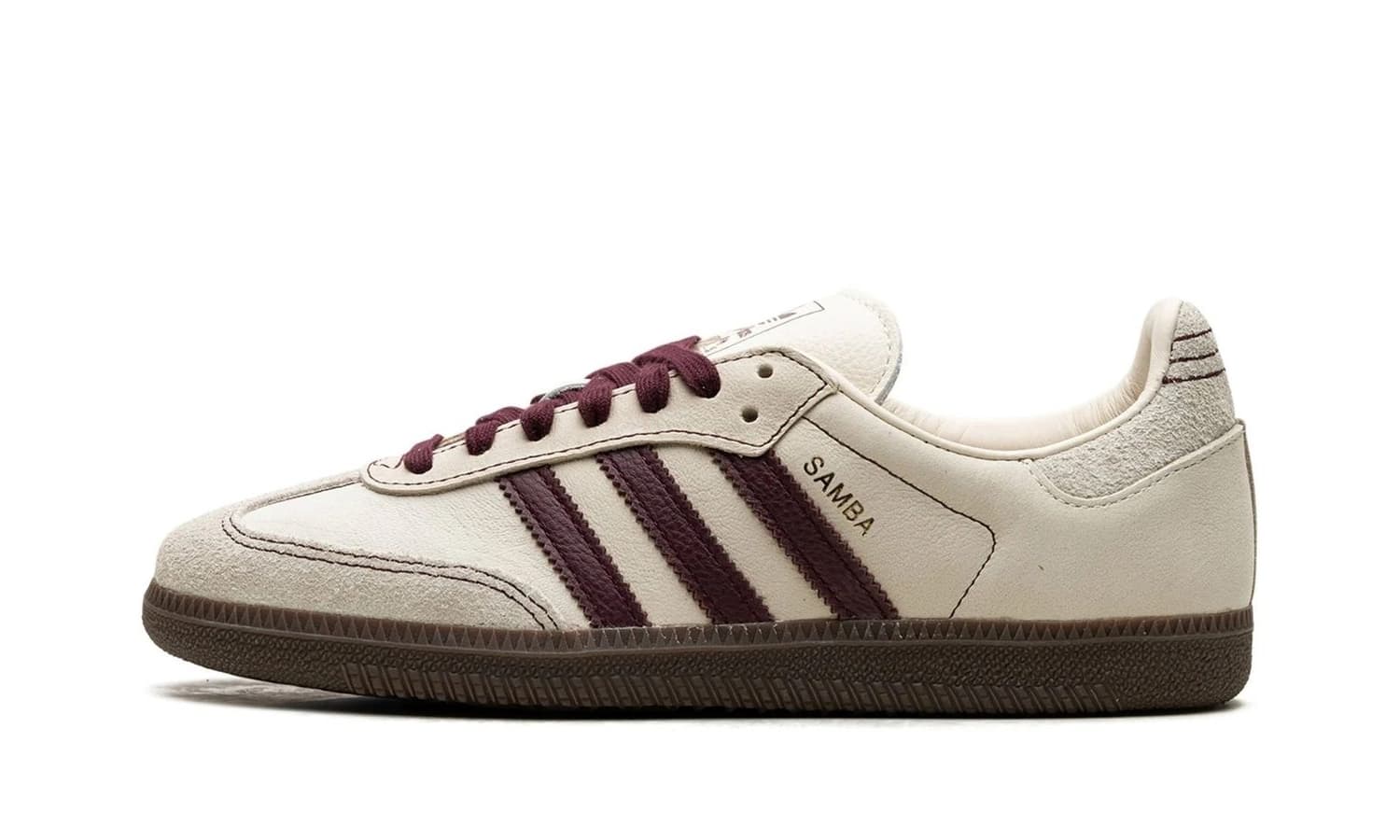 Adidas Samba OG Wonder White Maroon (W) | OVERCEZ