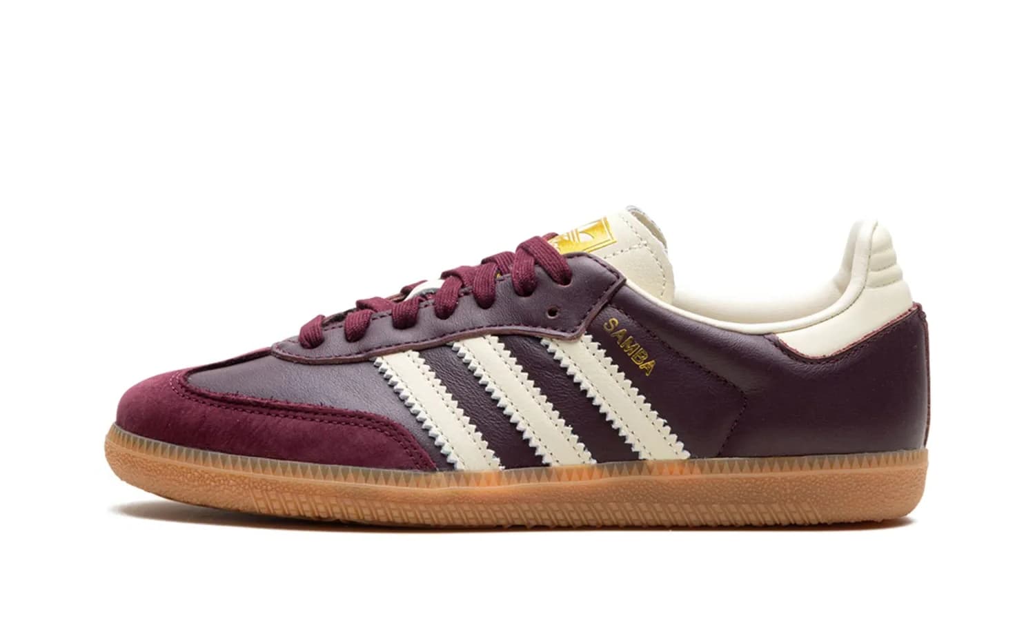 Adidas Samba OG Maroon Gold Metallic (W) | OVERCEZ