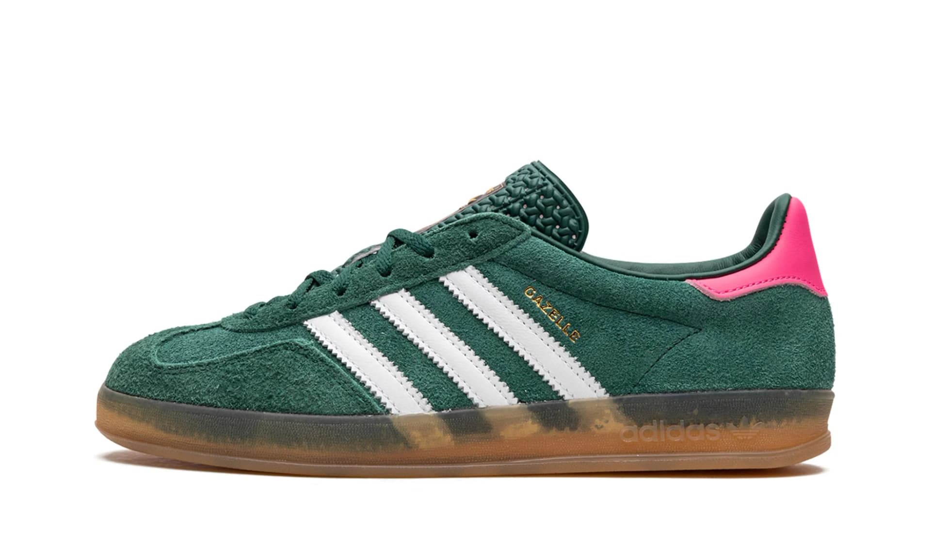 Adidas Gazelle Indoor Collegiate Green Lucid Pink (W) | OVERCEZ
