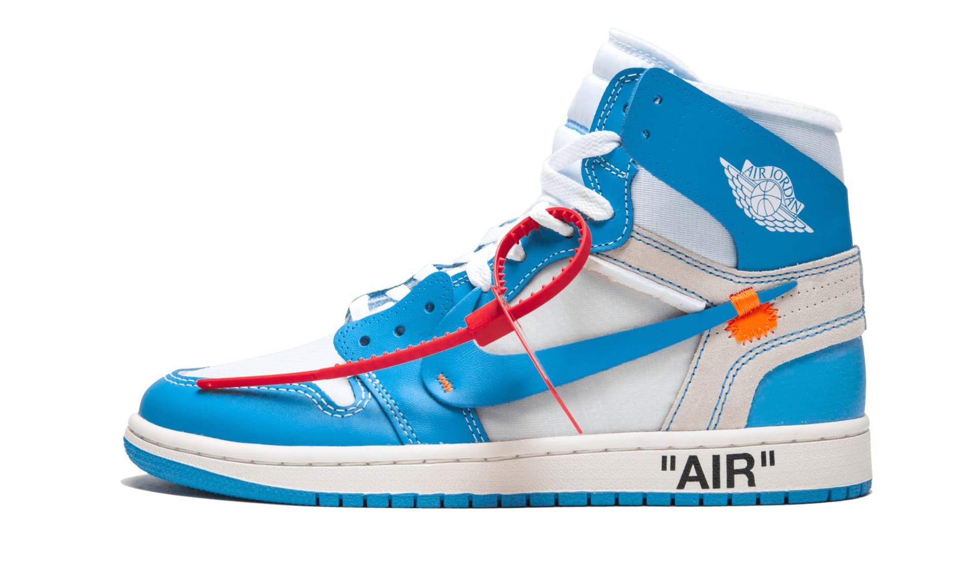Air Jordan 1 Retro High Off-White University Blue UNC | OVERCEZ