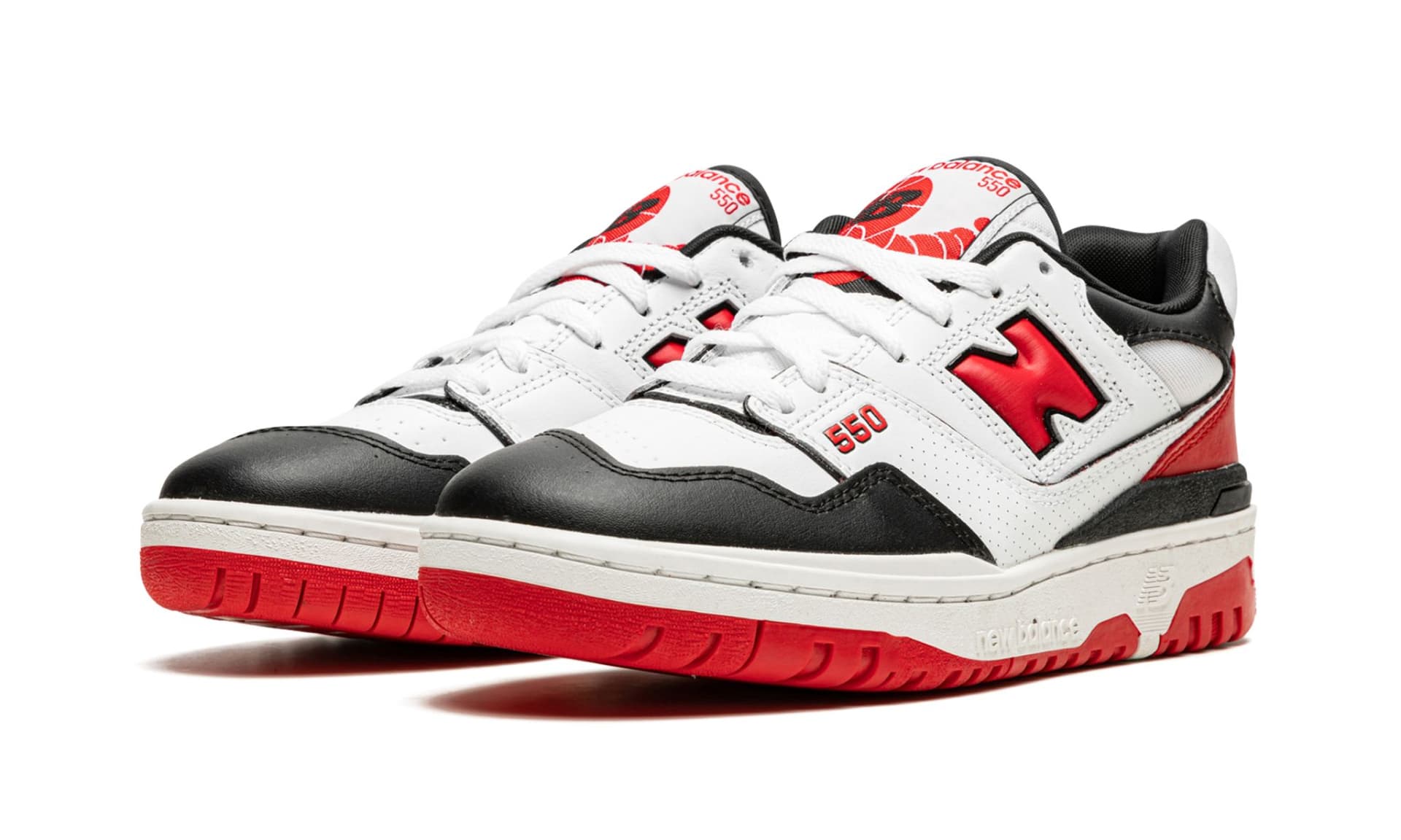 New Balance 550 White Red | OVERCEZ