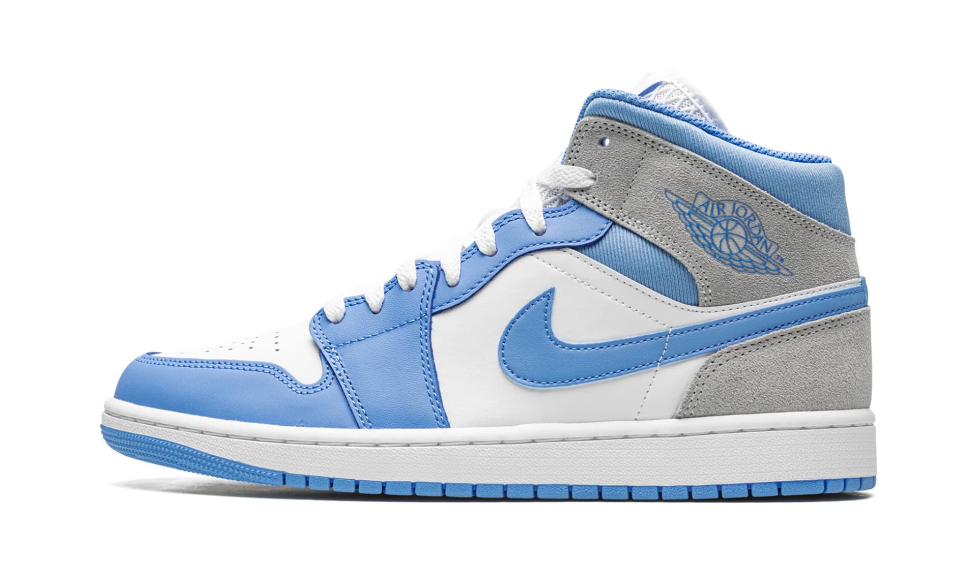 Air Jordan 1 Mid University Blue Grey | OVERCEZ