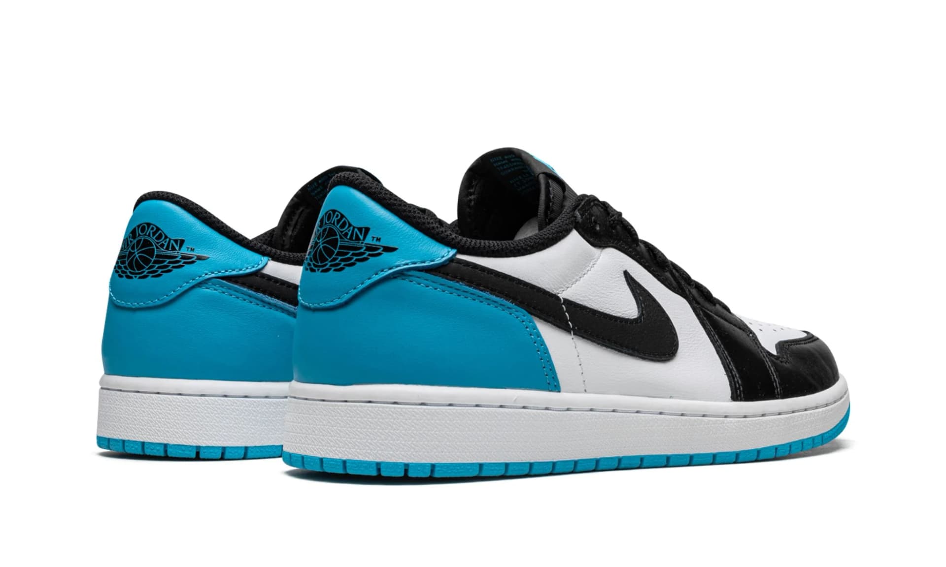 Air Jordan 1 Low Black Dark Powder Blue | OVERCEZ