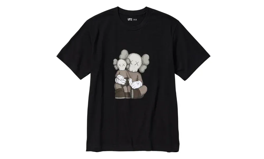 KAWS x Uniqlo UT T-shirt Black BFF | OVERCEZ
