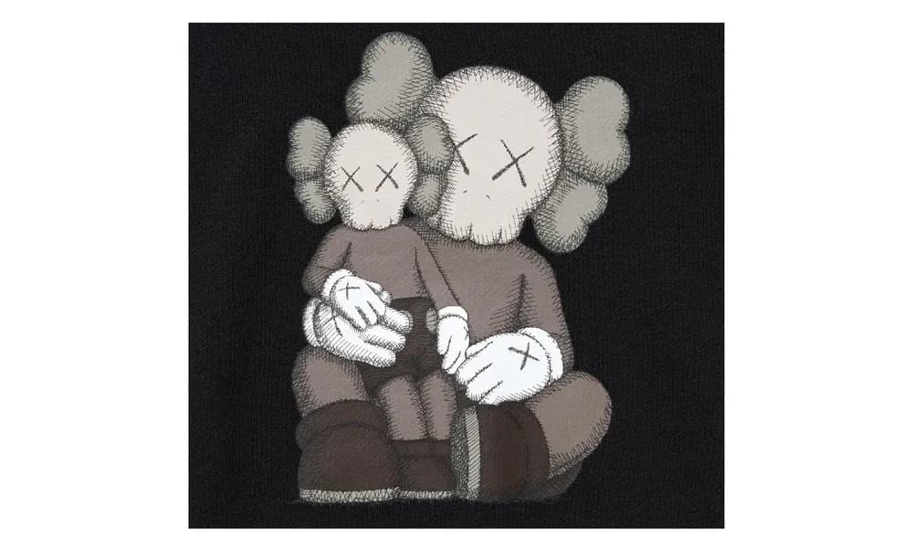 KAWS x Uniqlo Longsleeve Sweatshirt Black BBF | OVERCEZ