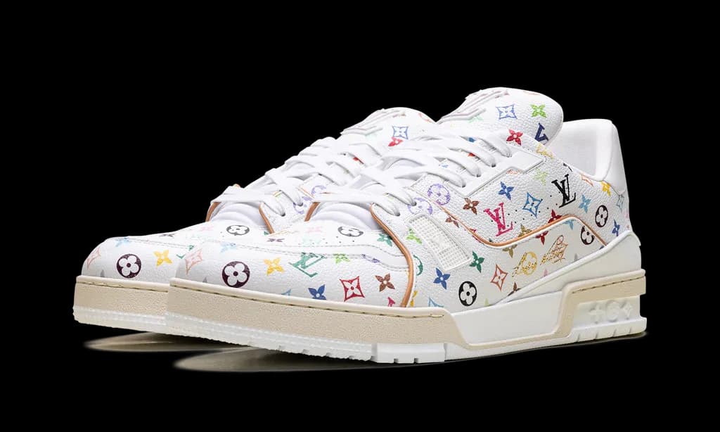 Louis Vuitton LV Trainer Takashi Murakami White | OVERCEZ
