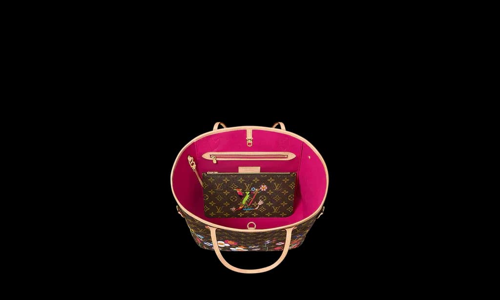 Louis Vuitton x Takashi Murakami Neverfull MM Superflat Monogram | OVERCEZ