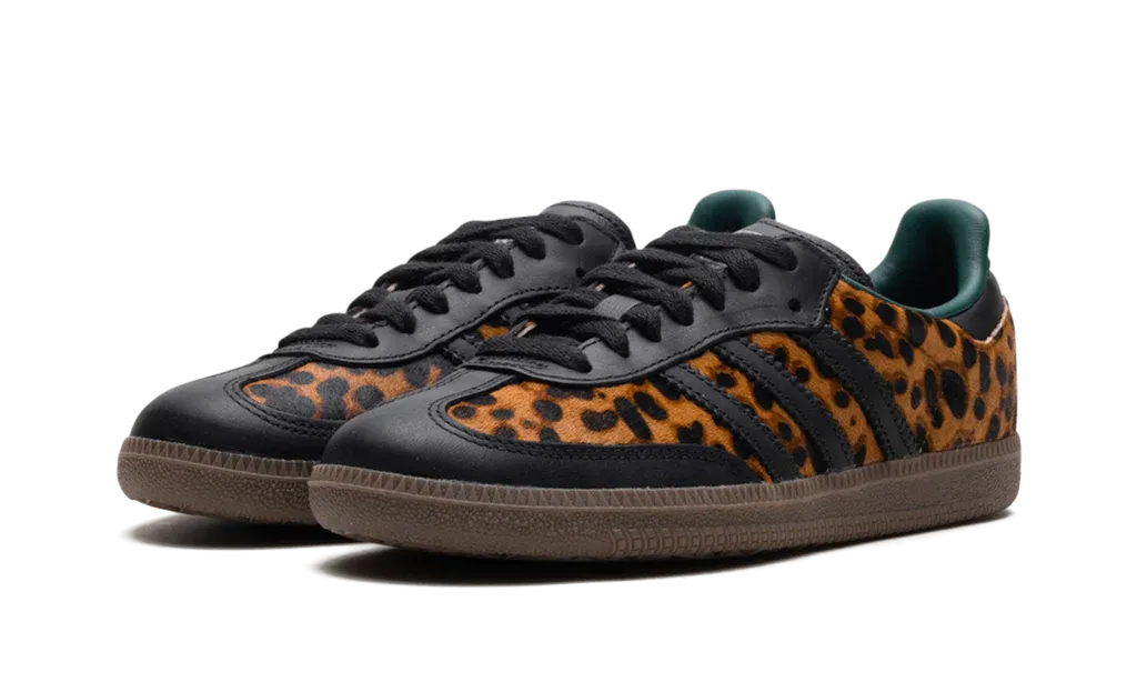 Adidas Samba OG Black Green Leopard (W)