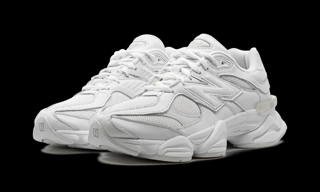New Balance 9060 Triple White | OVERCEZ