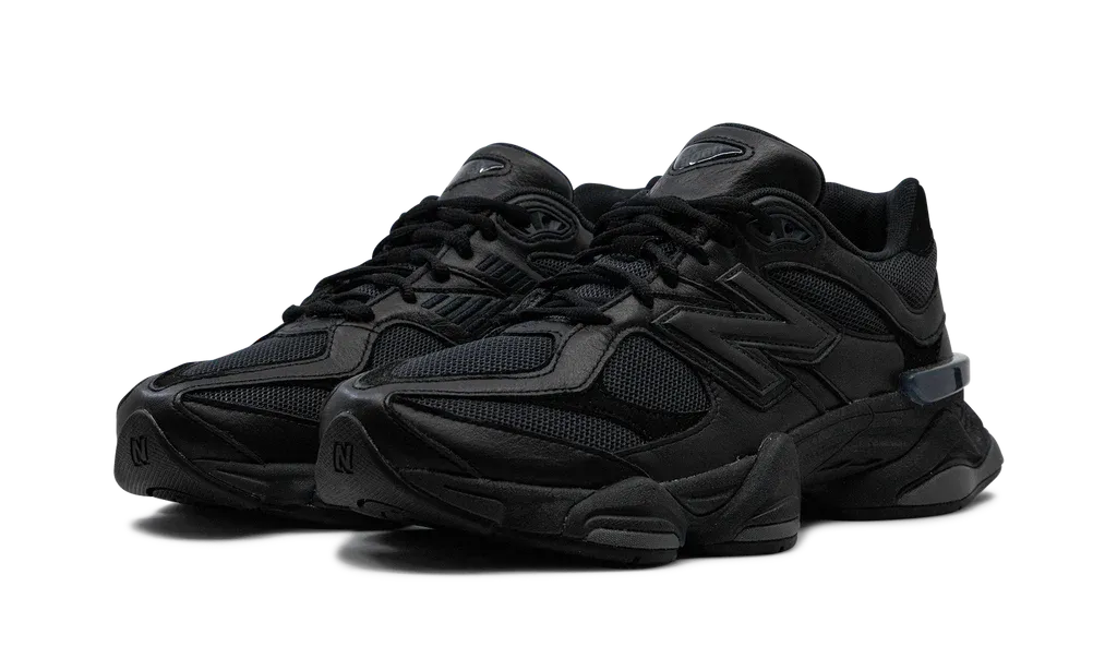 New Balance 9060 Triple Black Leather