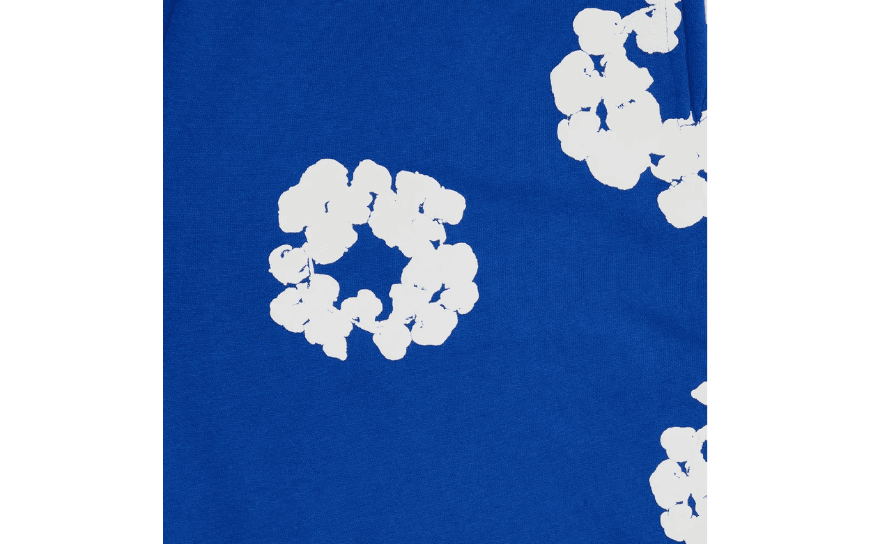 Denim Tears The Cotton Wreath Sweatpants Royal Blue | OVERCEZ