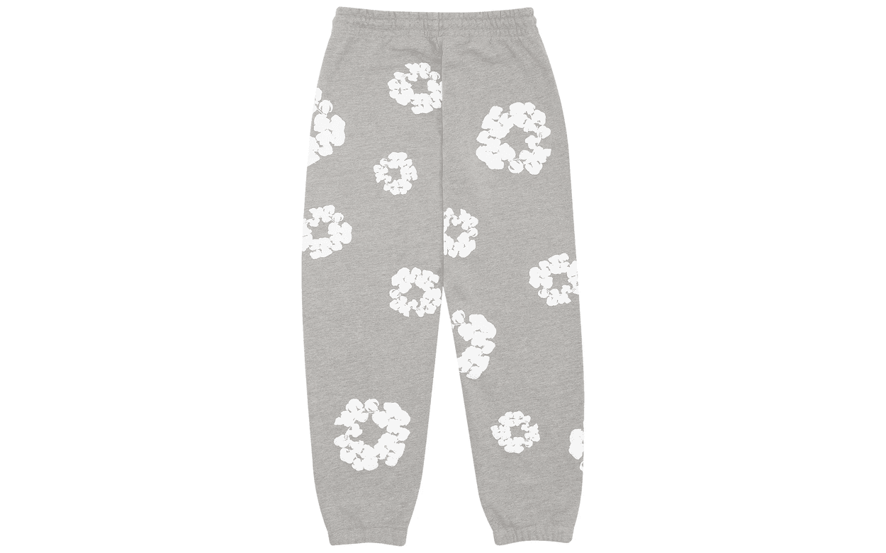 Denim Tears The Cotton Wreath Sweatpants Grey | OVERCEZ