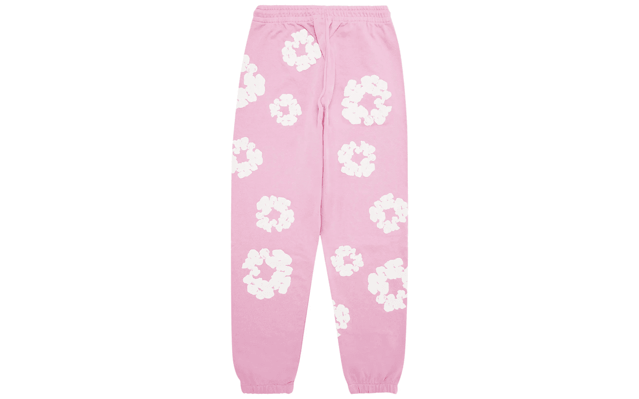 Denim Tears The Cotton Wreath Sweatpants Pink | OVERCEZ