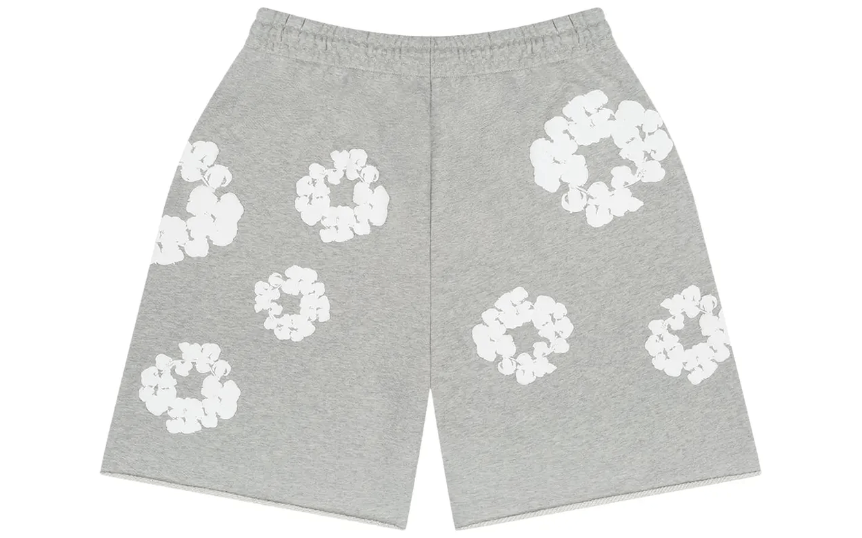 Denim Tears The Cotton Wreath Shorts Grey