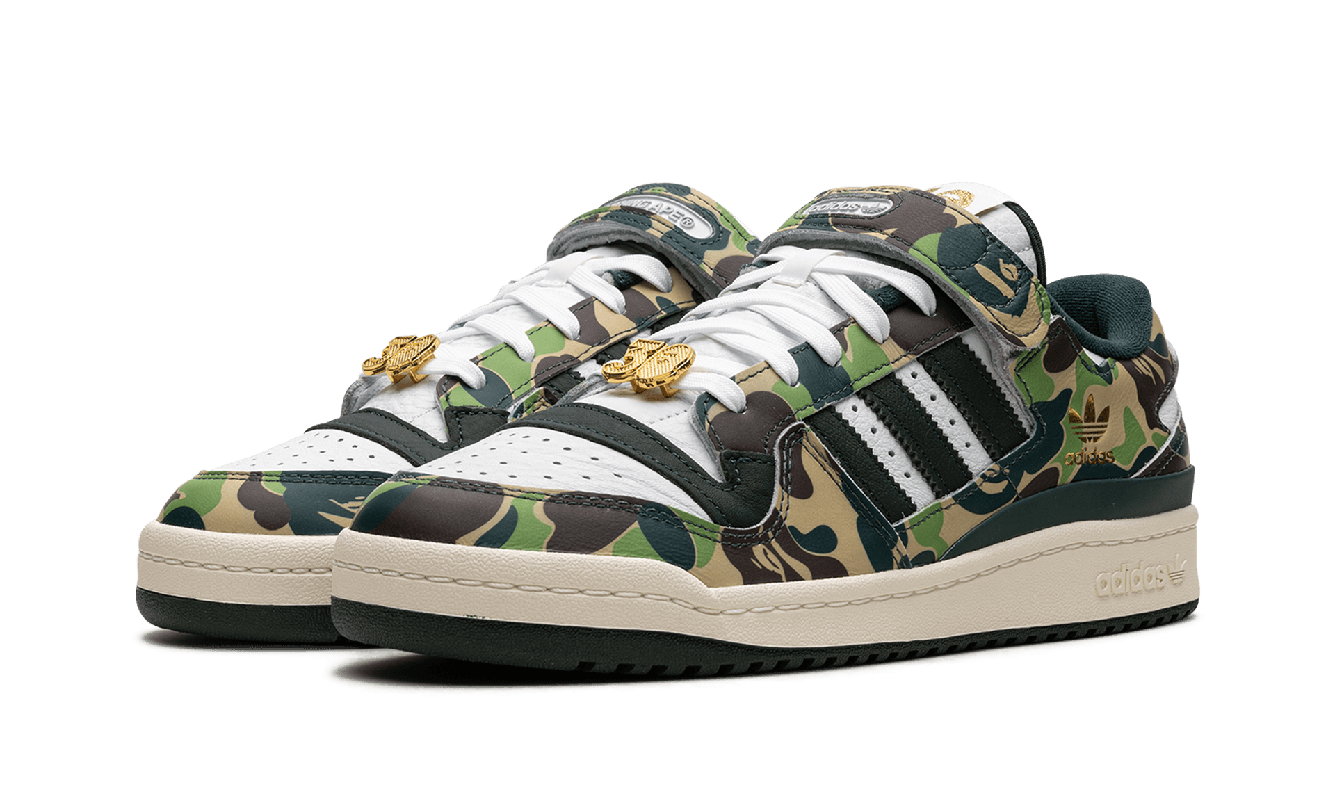 Adidas Forum 84 Low Bape 30th Anniversary Green Camo