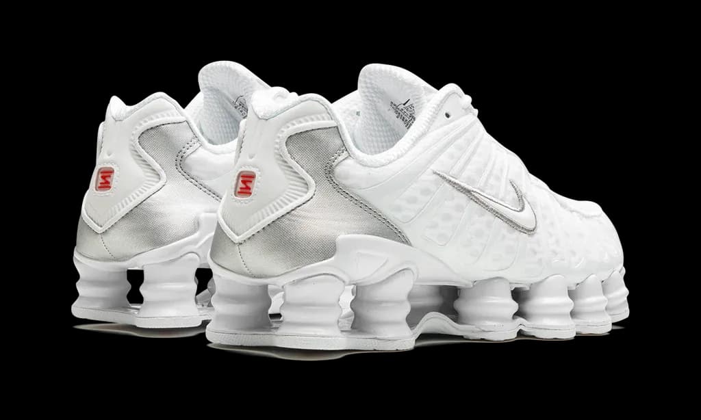 Nike Shox TL White Metallic Silver Max Orange (W) | OVERCEZ