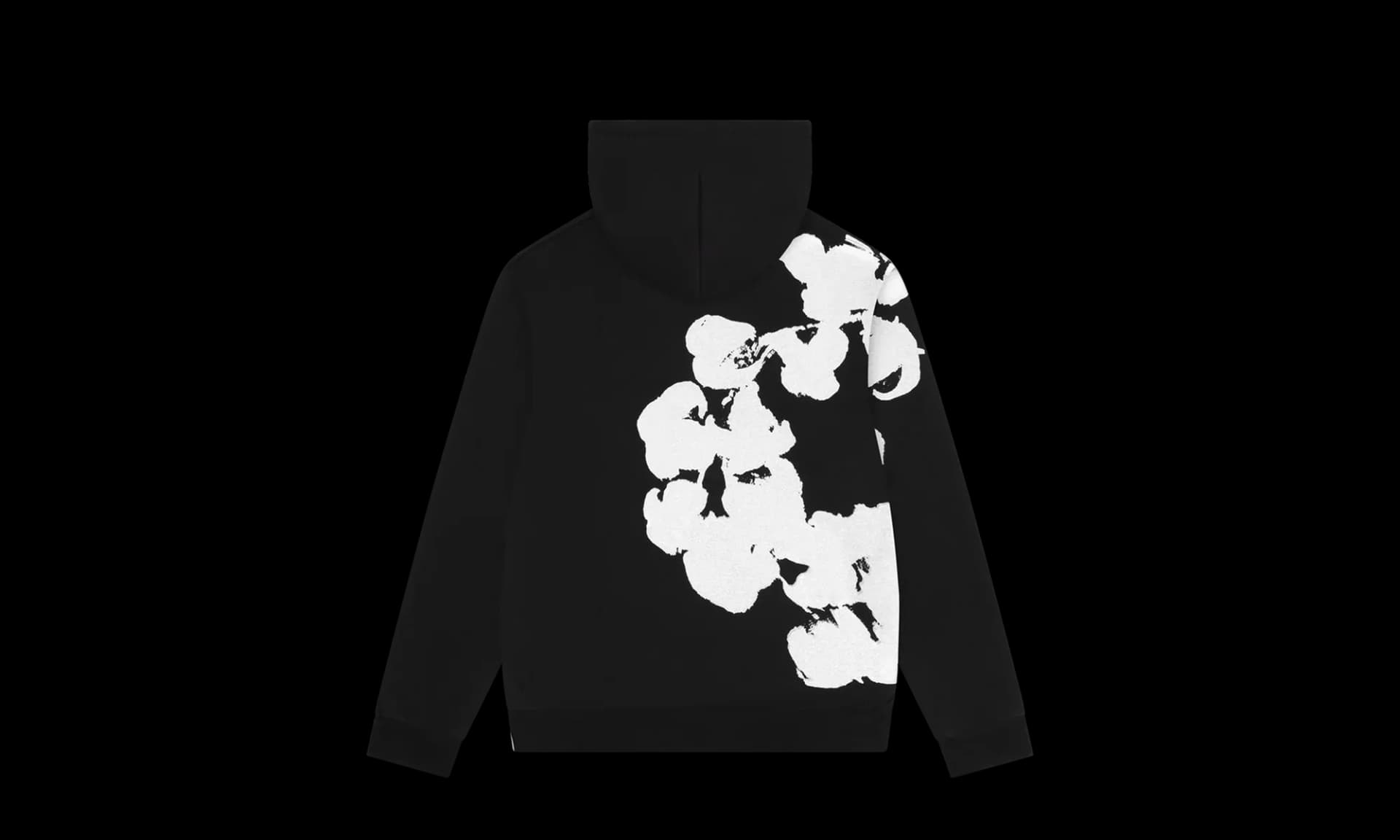 Denim Tears Big Cotton Wreath Sweatshirt Black | OVERCEZ
