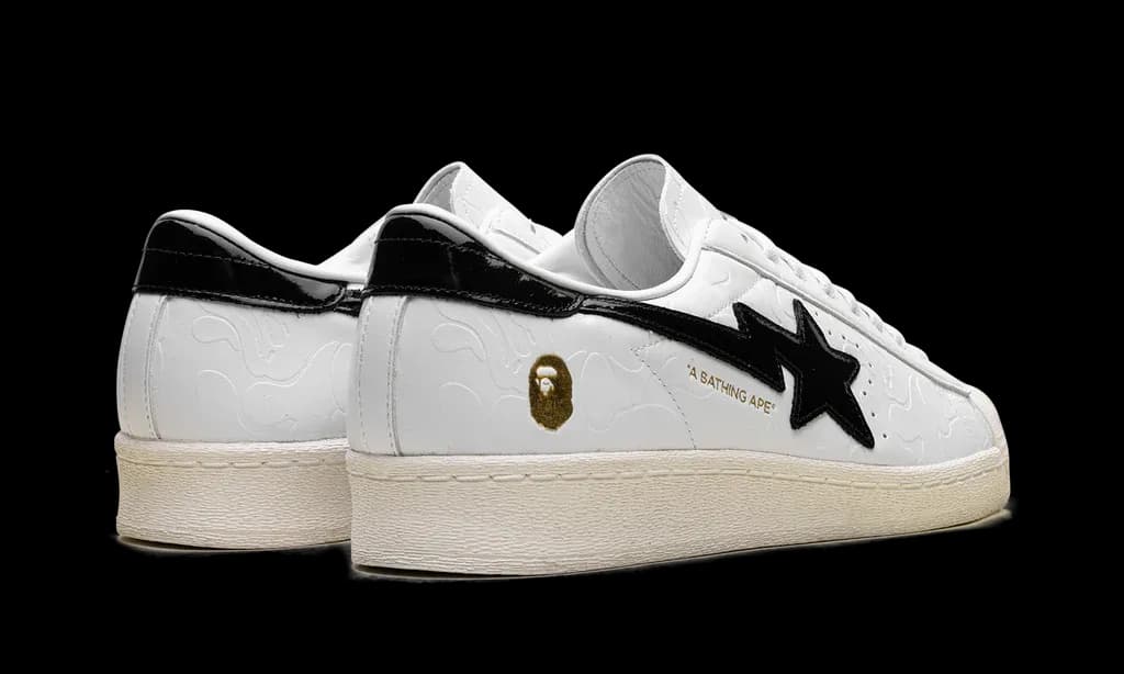 Adidas Superstar Vintage x BAPE White Black | OVERCEZ