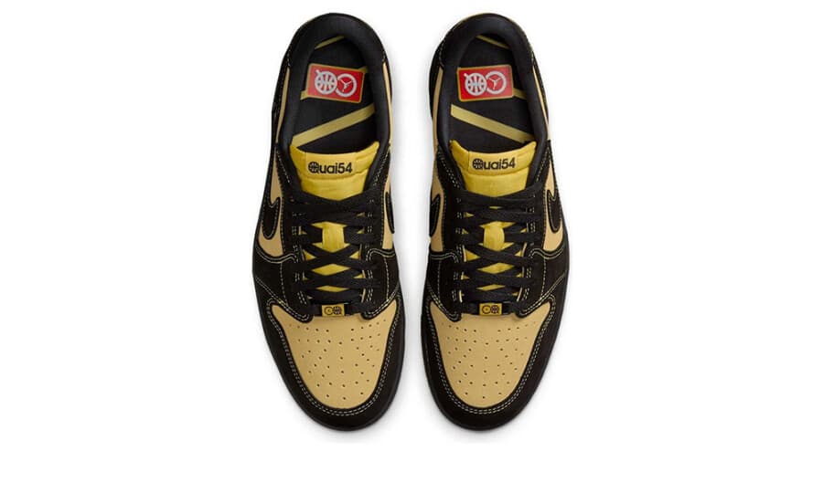 Air Jordan 1 Retro Low OG Quai 54 Black Tour Yellow Red | OVERCEZ