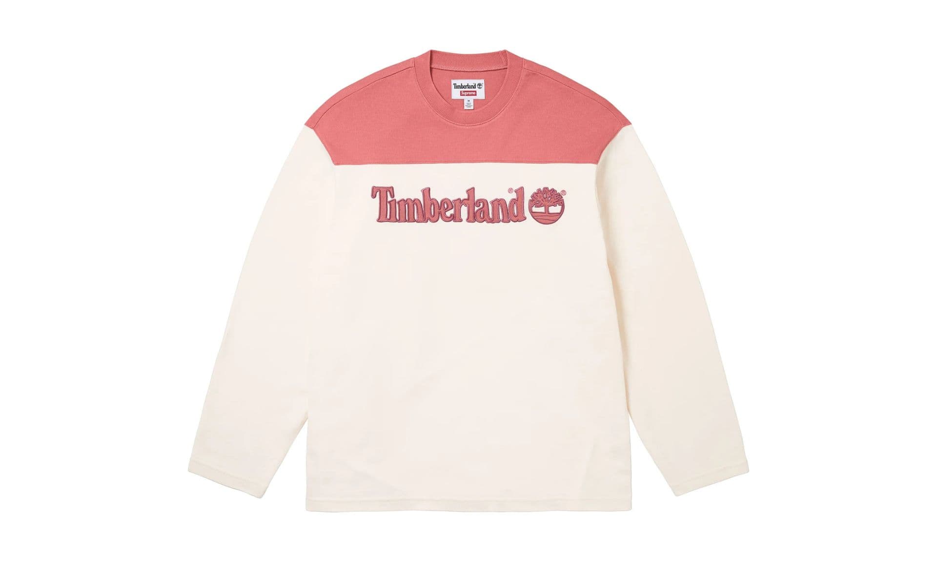 Supreme Timberland L/S Football Top White