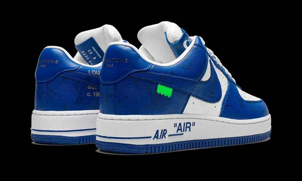 Louis Vuitton Nike Air Force 1 Low By Virgil Abloh White Royal | OVERCEZ