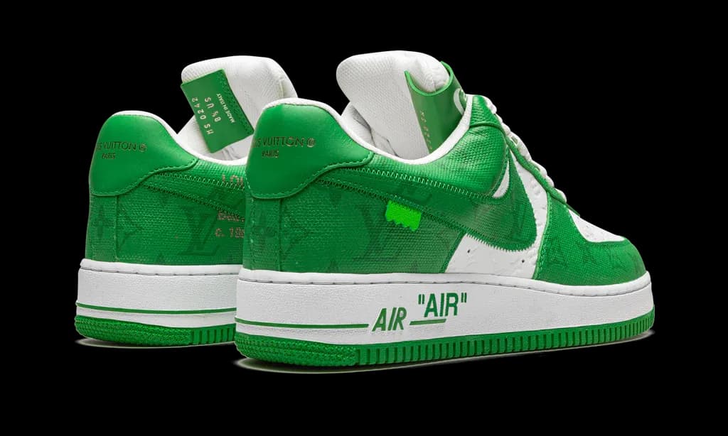 Louis Vuitton Nike Air Force 1 Low By Virgil Abloh White Green | OVERCEZ