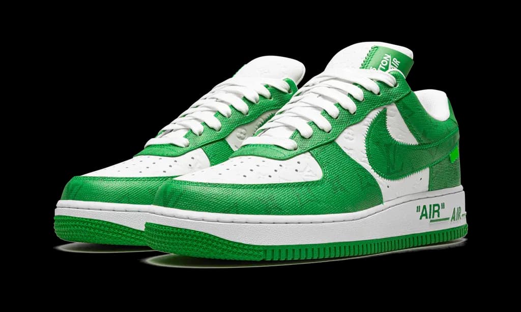 Louis Vuitton Nike Air Force 1 Low By Virgil Abloh White Green | OVERCEZ