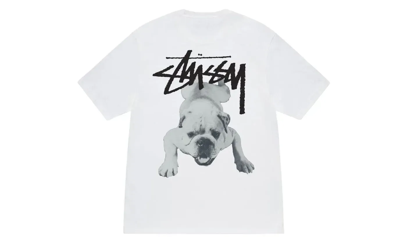 Stussy Stock Dog Tee White | OVERCEZ