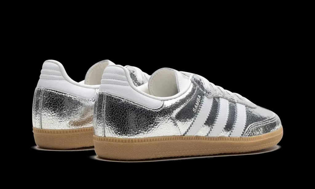 Adidas Samba OG Silver Metallic Cracked Leather (W) | OVERCEZ