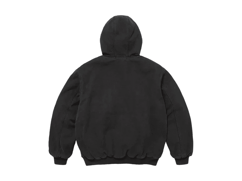 Supreme Reflective Arc Hooded Work Jacket Black | OVERCEZ
