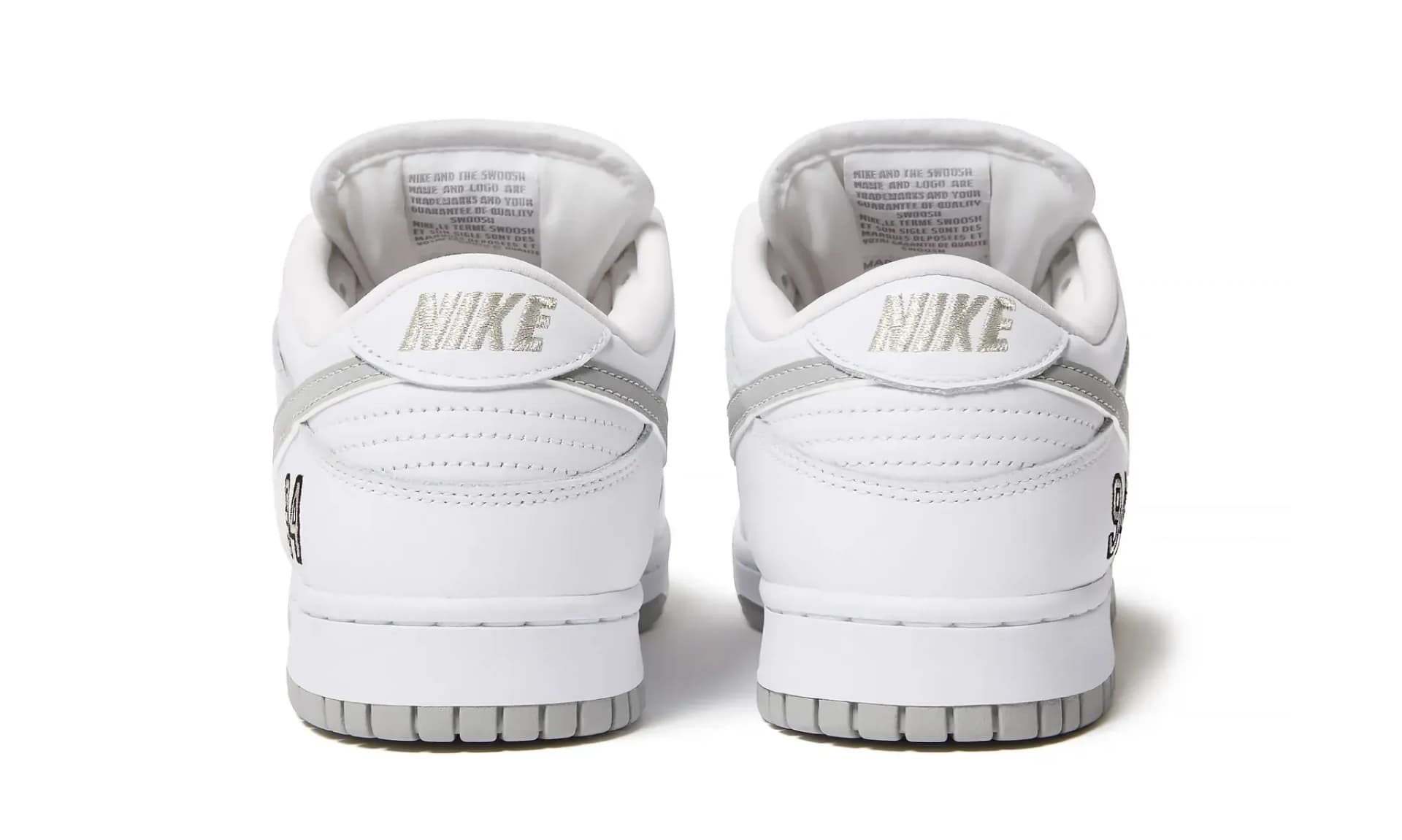 Nike SB Dunk Low Supreme 94 White Metallic Silver | OVERCEZ