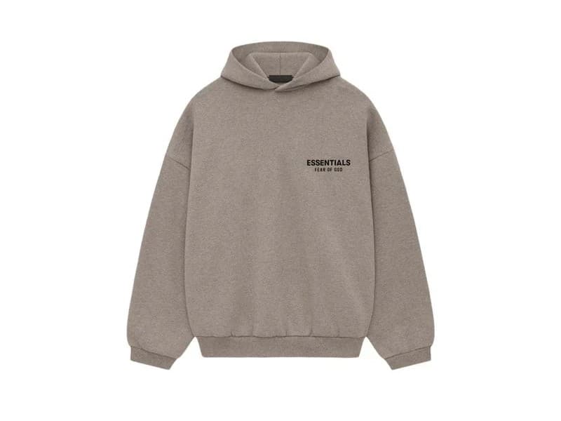 Fear of God Essentials Fleece Hoodie Heather Gray | OVERCEZ