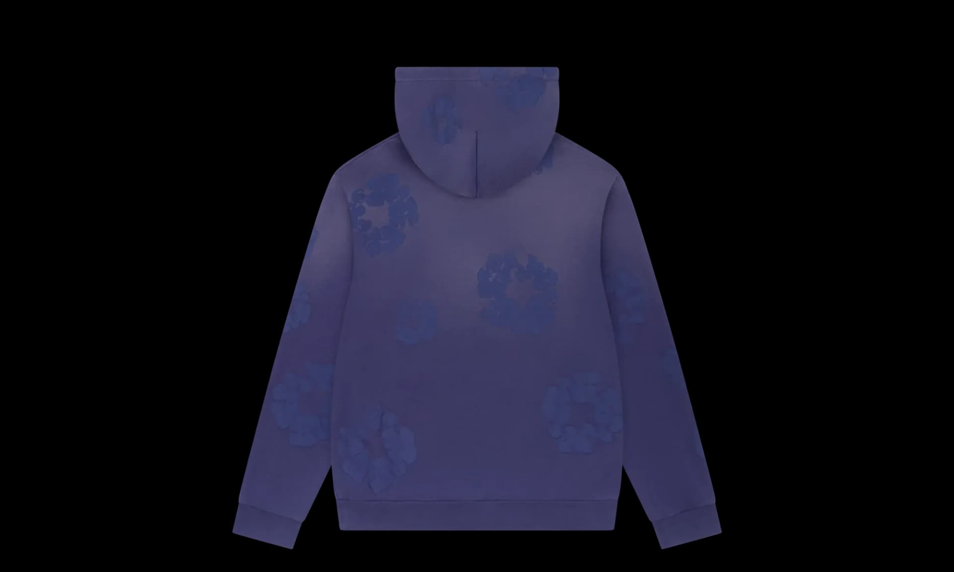 Denim Tears Mono Cotton Wreath Hoodie Washed Blue | OVERCEZ