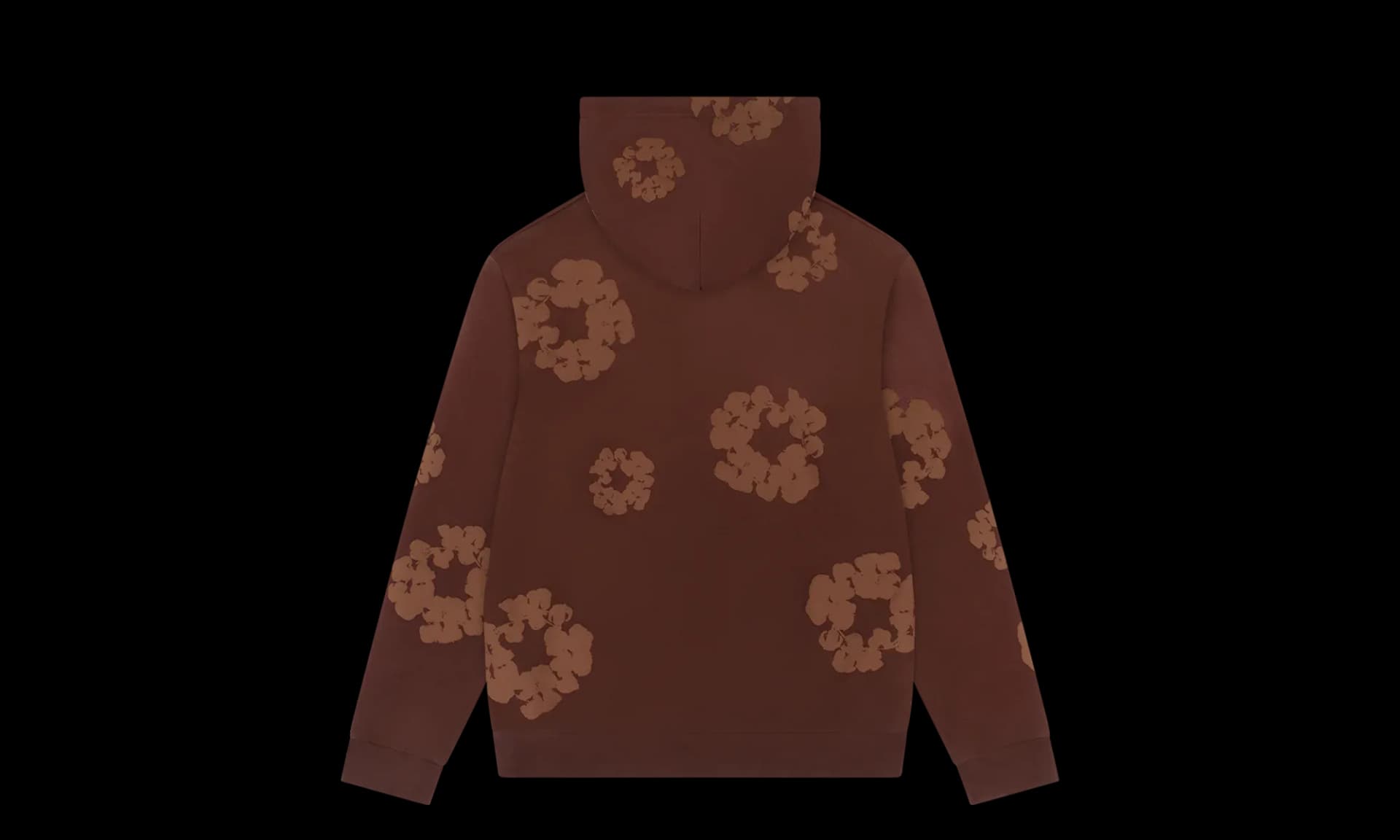 Denim Tears Mono Cotton Wreath Hoodie Brown | OVERCEZ