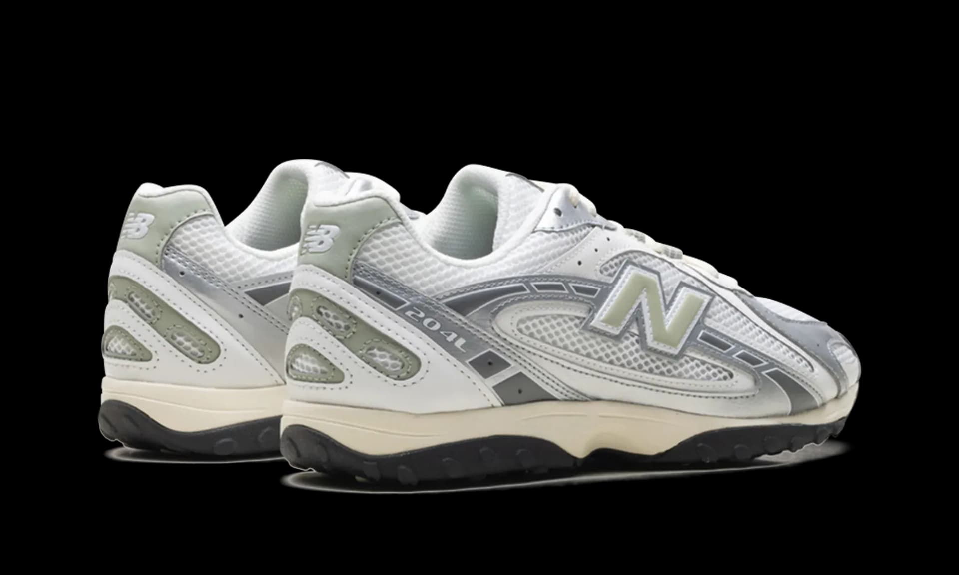 New Balance 204L Silver Metallic Sage Green | OVERCEZ